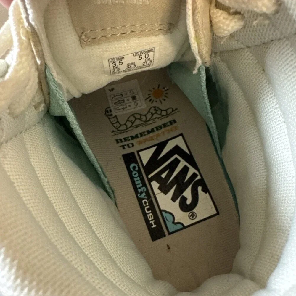 Vans Sk8-Hi ComfyCush Growing Everyday - Oatmeal, Style#VN0A7TNO2N1, SZ M3.5/ W5